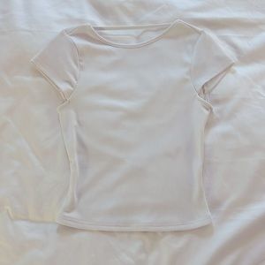 Princess Polly White Open Back Top